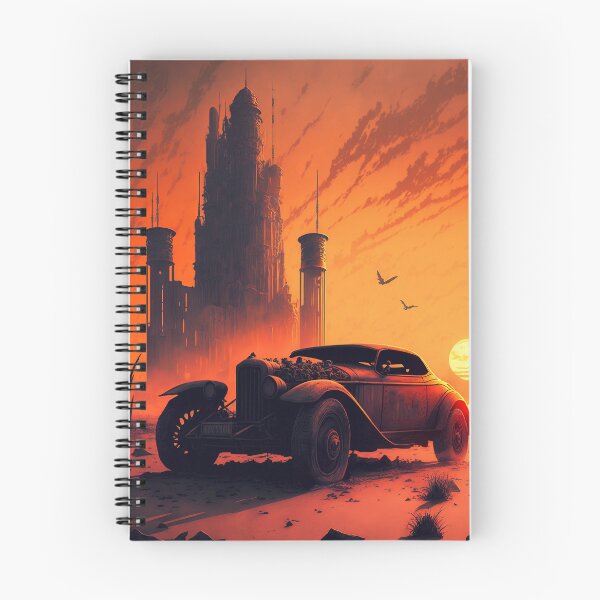 Item preview, Dystopian Sunrise: A Post-Apocalyptic Hot Rod Scene for Fans of Brutalism and American Industry #15 designed and sold by RodZnRoll.