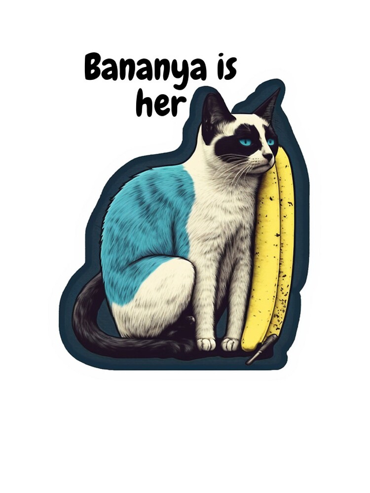 bananya cat sad sticker