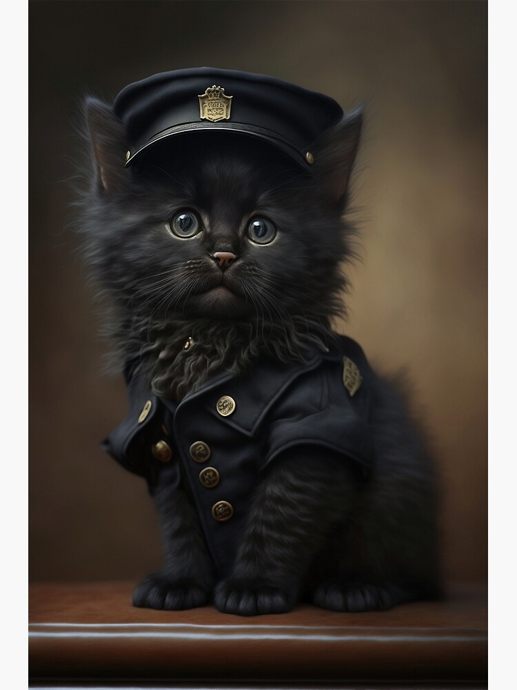 Cat Cops Art Print