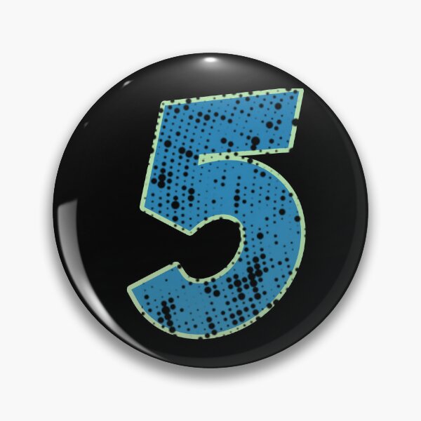 Item preview, Blue Number Shine-five designed and sold by TVstuff.