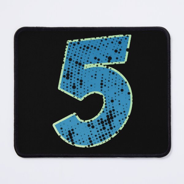 Item preview, Blue Number Shine-five designed and sold by TVstuff.
