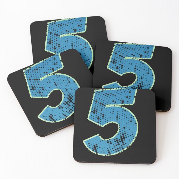 Item preview, Blue Number Shine-five designed and sold by TVstuff.
