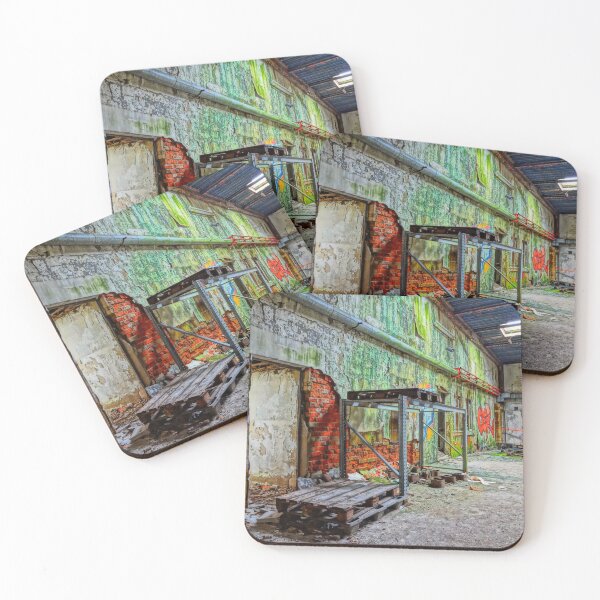 Item preview, Urbex Photography | Colorful factory hall designed and sold by Cora Wirth.