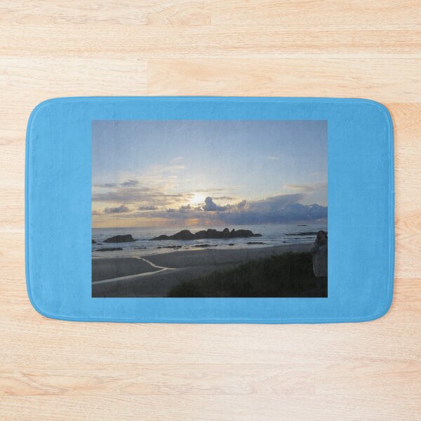 Item preview, Sunset over the Pacific Ocean - Central Oregon Coast At Low Tide designed and sold by TechLaughs.