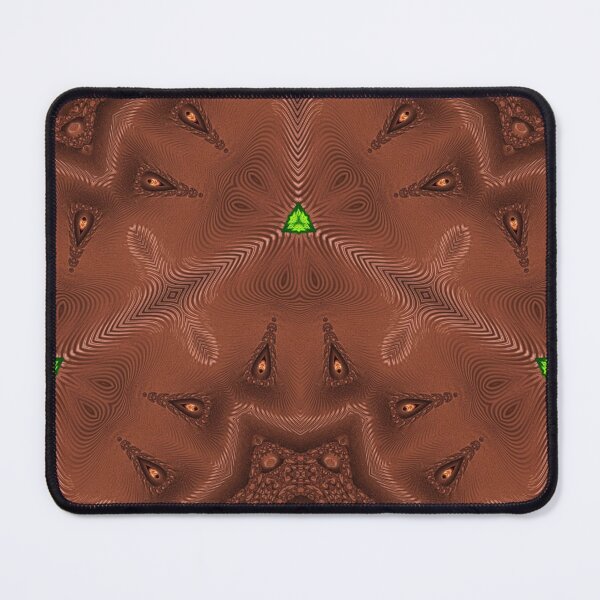 Item preview, *FUNNY ABSTRACT PAINTING ALIEN TRIBAL FACE CHOCOLATE MIXTURE MINT GREEN WITH STARRY GREEN ANISE designed and sold by Ralek.