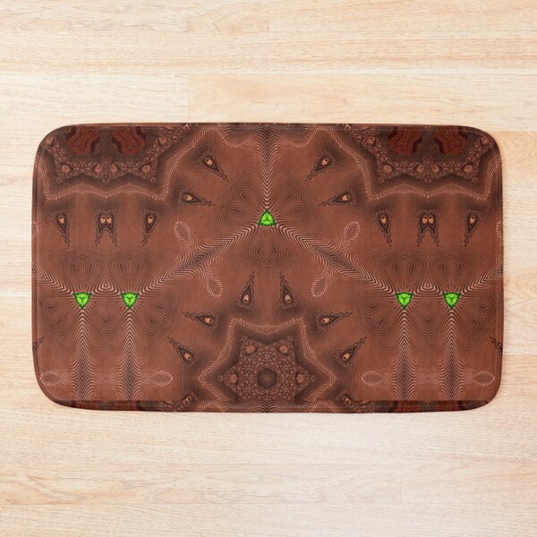 Item preview, *FUNNY ABSTRACT PAINTING ALIEN TRIBAL FACE CHOCOLATE MIXTURE MINT GREEN WITH STARRY GREEN ANISE designed and sold by Ralek.