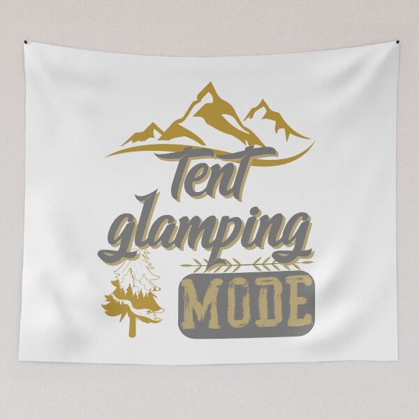 Item preview, tent glamping mode, forest river sun inside tree pine designed and sold by movie-popcorn.