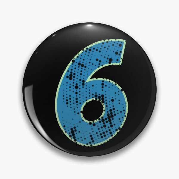 Item preview,  Blue Number Shine-six designed and sold by TVstuff.