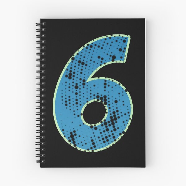 Item preview,  Blue Number Shine-six designed and sold by TVstuff.
