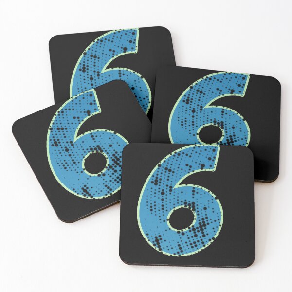 Item preview,  Blue Number Shine-six designed and sold by TVstuff.