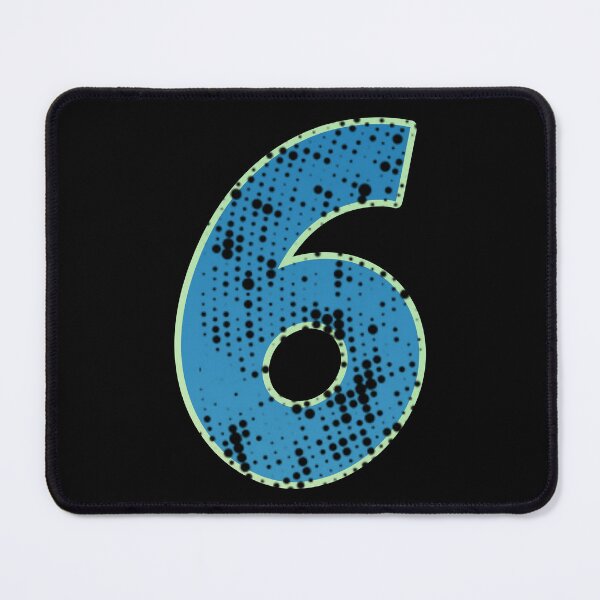 Item preview, Blue Number Shine-six designed and sold by TVstuff.