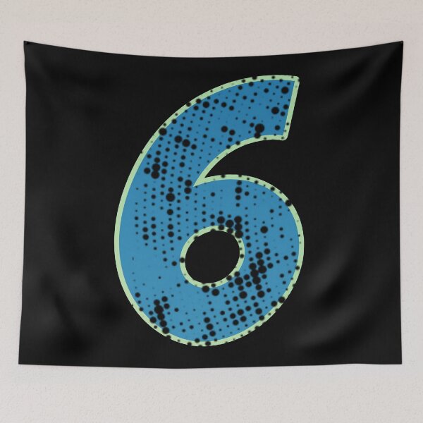 Item preview,  Blue Number Shine-six designed and sold by TVstuff.