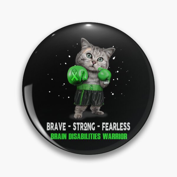 Item preview, Brain Disabilities Warrior - BRAVE STRONG FEARLESS designed and sold by Berriosly.