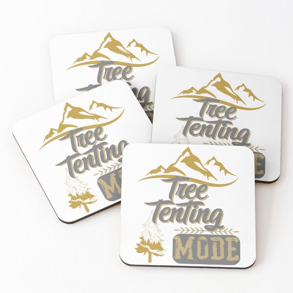 Item preview, tree tenting mode, forest river sun inside tree pine designed and sold by movie-popcorn.