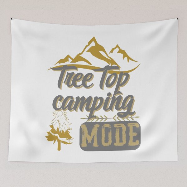 Item preview, tree top camping mode, forest river sun inside tree pine designed and sold by movie-popcorn.