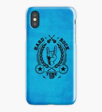 Hard rock blue iPhone Case