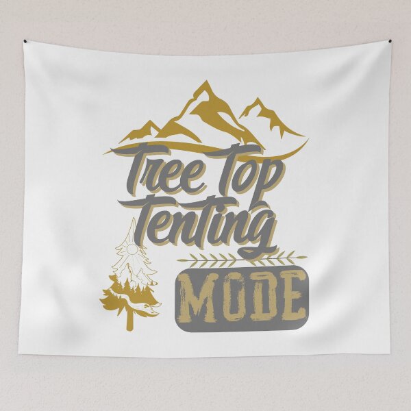 Item preview, tree top tenting mode, forest river sun inside tree pine designed and sold by movie-popcorn.
