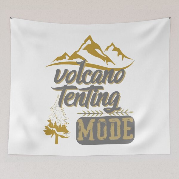 Item preview, volcano tenting mode, forest river sun inside tree pine designed and sold by movie-popcorn.