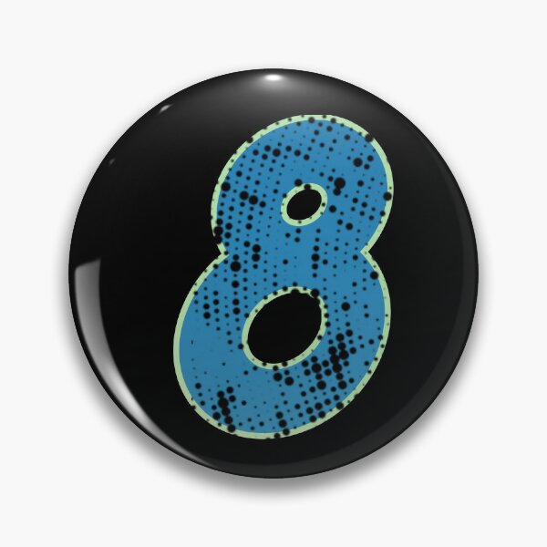 Item preview, Blue Number Shine-eight designed and sold by TVstuff.