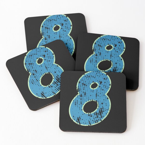 Item preview, Blue Number Shine-eight designed and sold by TVstuff.