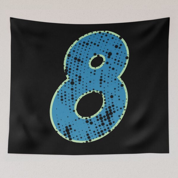 Item preview, Blue Number Shine-eight designed and sold by TVstuff.