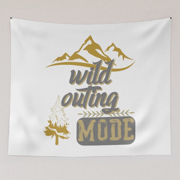 Item preview, wild outing mode, forest river sun inside tree pine designed and sold by movie-popcorn.