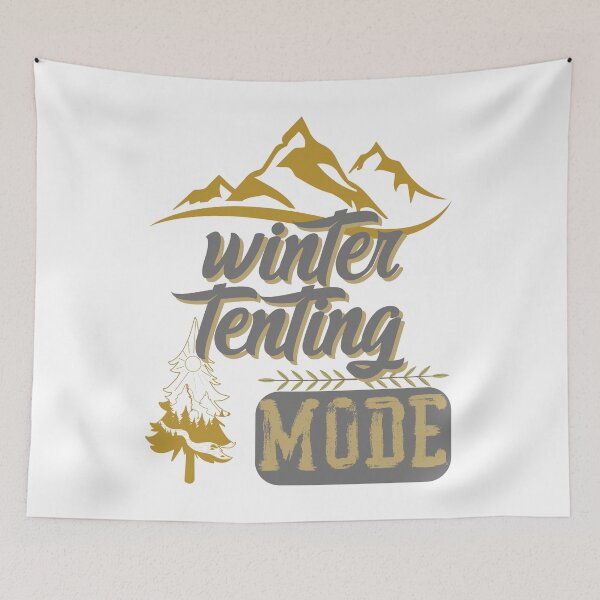 Item preview, winter tenting mode, forest river sun inside tree pine designed and sold by movie-popcorn.
