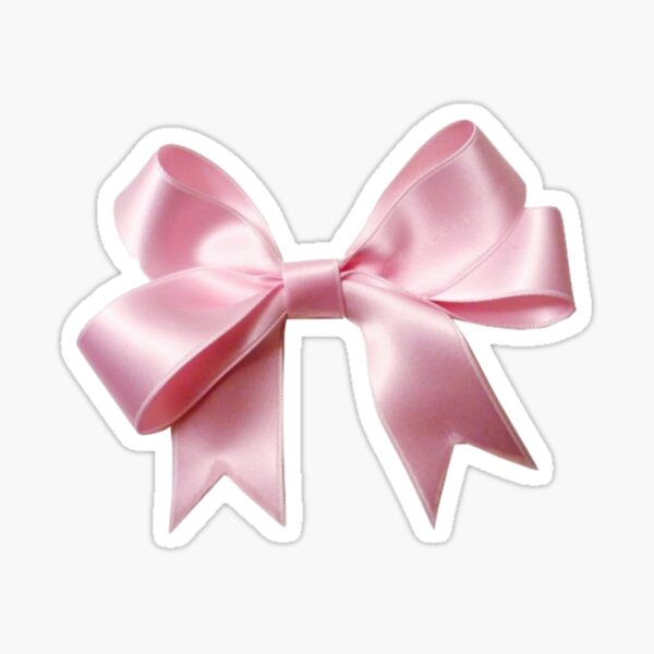 Item preview, PINK BOW STICKER designed and sold by siennandlex.
