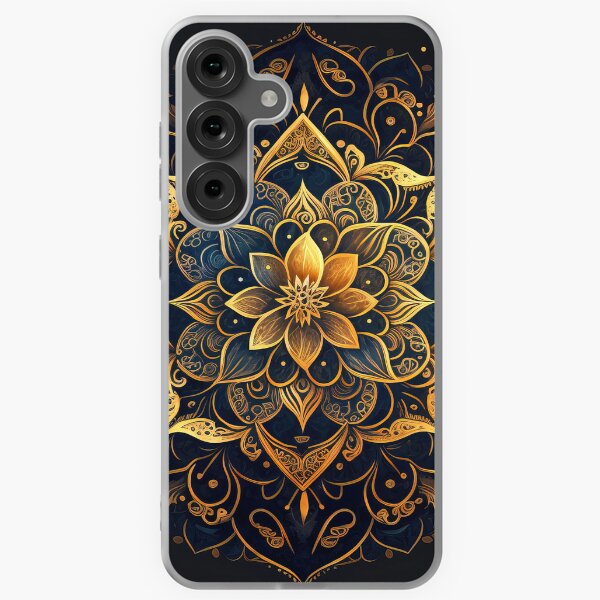 Item preview, Gold Mandala Art, Mandala Flower designed and sold by MoonFoxDesign.