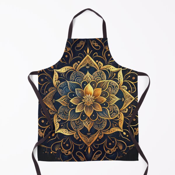 Item preview, Gold Mandala Art, Mandala Flower designed and sold by MoonFoxDesign.