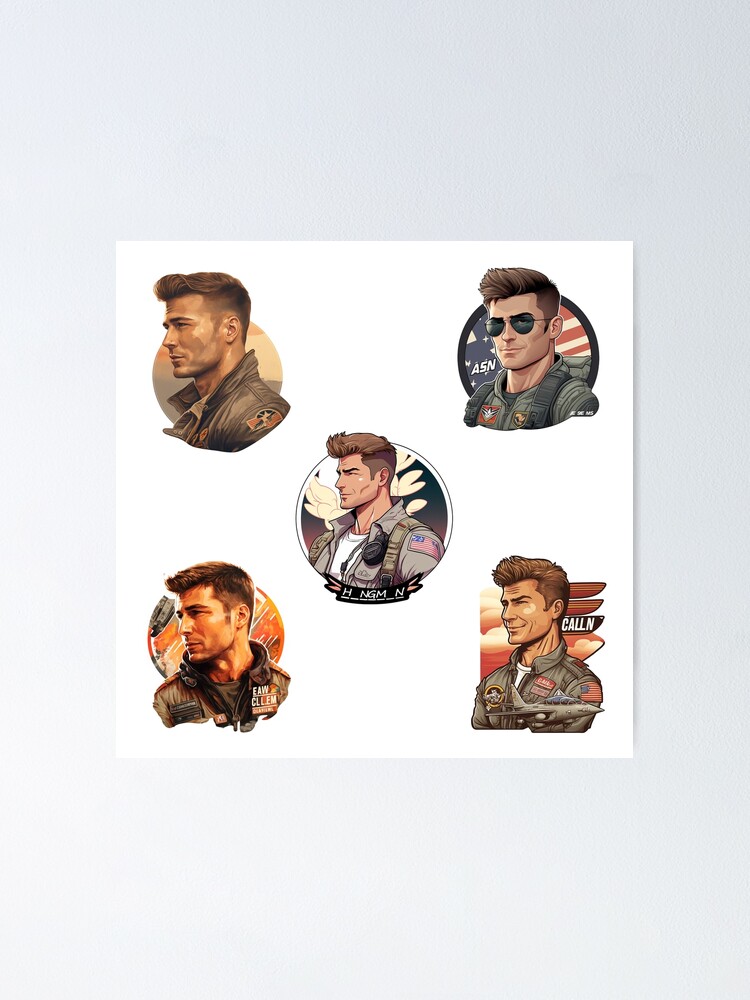 Jake Seresin The Hangman Top Gun Maverick Cartoon 2 iPhone Case for Sale  by QuotesTeesStore