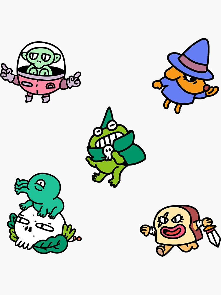 Sticker Cute Monster Pack by mokokosaurus