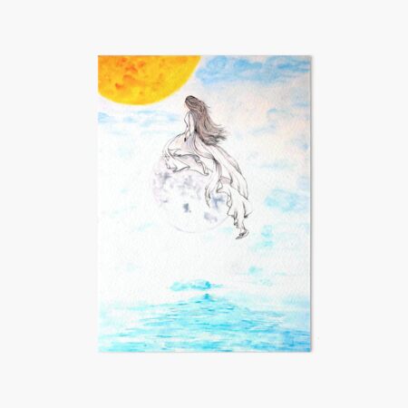 Moon Lady Art Board Print