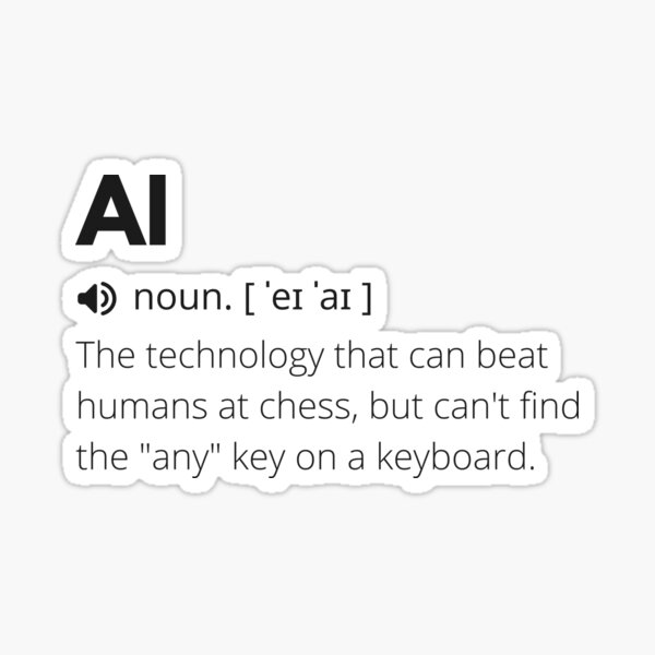 Item preview, Funny AI Definition, Artificial Intelligence designed and sold by Funny  Definition.