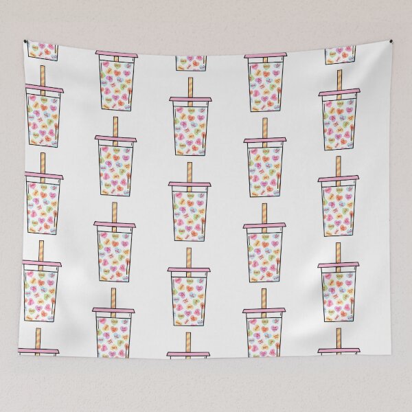Item preview, Conversation Hearts Iced Coffee designed and sold by DRHArtistry.