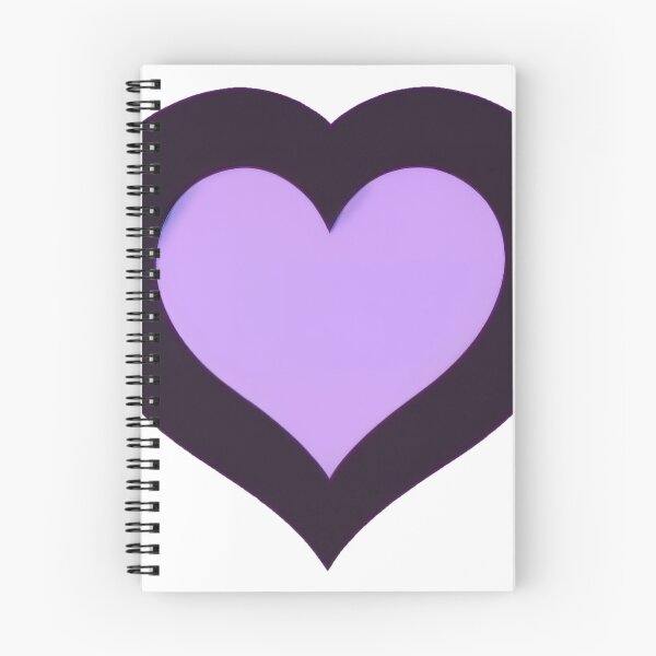 Aperçu de l'œuvre Autocollant mignon coeur d'amour violet créée et vendue par bootifull.