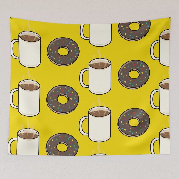 Item preview, Coffee and doughnut designed and sold by fluffyfamcraft.