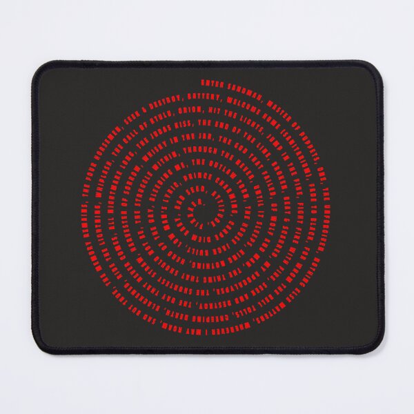 Item preview, Rock Your World: A Unique Spiral Design Made from the Titles of the Most Popular Metallica Songs - Perfect for Any Metalhead or Music Lover designed and sold by BotTastic.