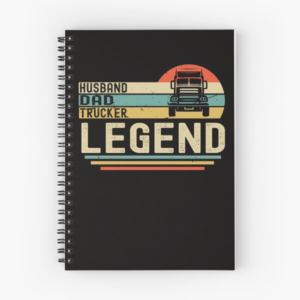 Item preview, Husband Dad Trucker Legend Funny Truck Driver Trucking Vintage designed and sold by Leader Shirts.