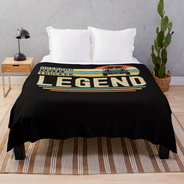 Item preview, Husband Dad Trucker Legend Funny Truck Driver Trucking Vintage designed and sold by Leader Shirts.