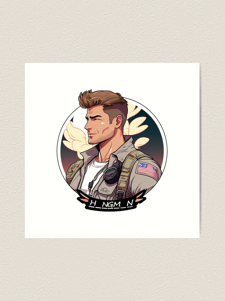 Jake Seresin The Hangman Top Gun Maverick Illustration 3 | Sticker