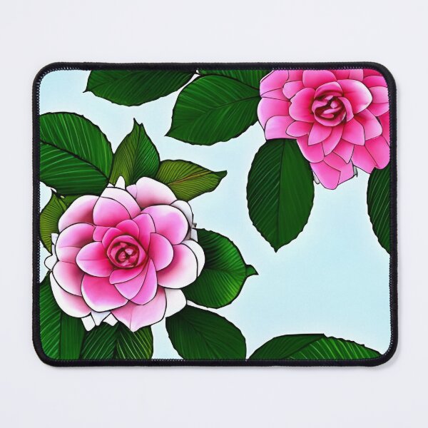 Item preview, Pink camellia flower background designed and sold by gramizzia.