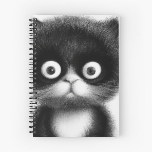 Item preview, Cat Kitten Cute Black and White Drawing designed and sold by phillipbooth.