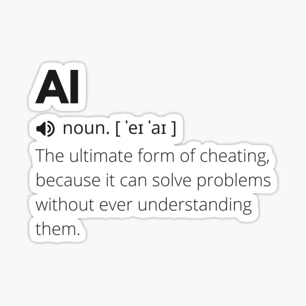 Item preview, Funny AI Definition, Artificial Intelligence designed and sold by Funny  Definition.