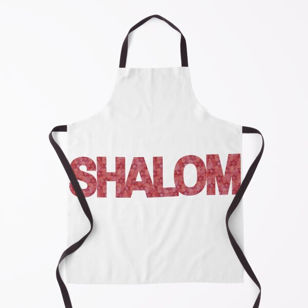 Item preview, Shalom with Red Jewish Stars designed and sold by NJGDesigns.