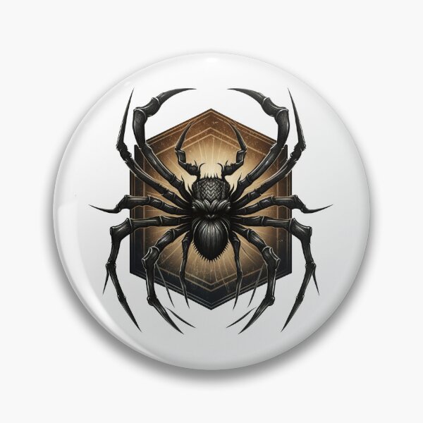 Item preview, Diseño de logotipo gótico de araña negra gigante espeluznante designed and sold by ArcadeVault.