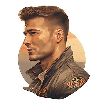 Jake Seresin The Hangman Top Gun Maverick Illustration 3 | Sticker