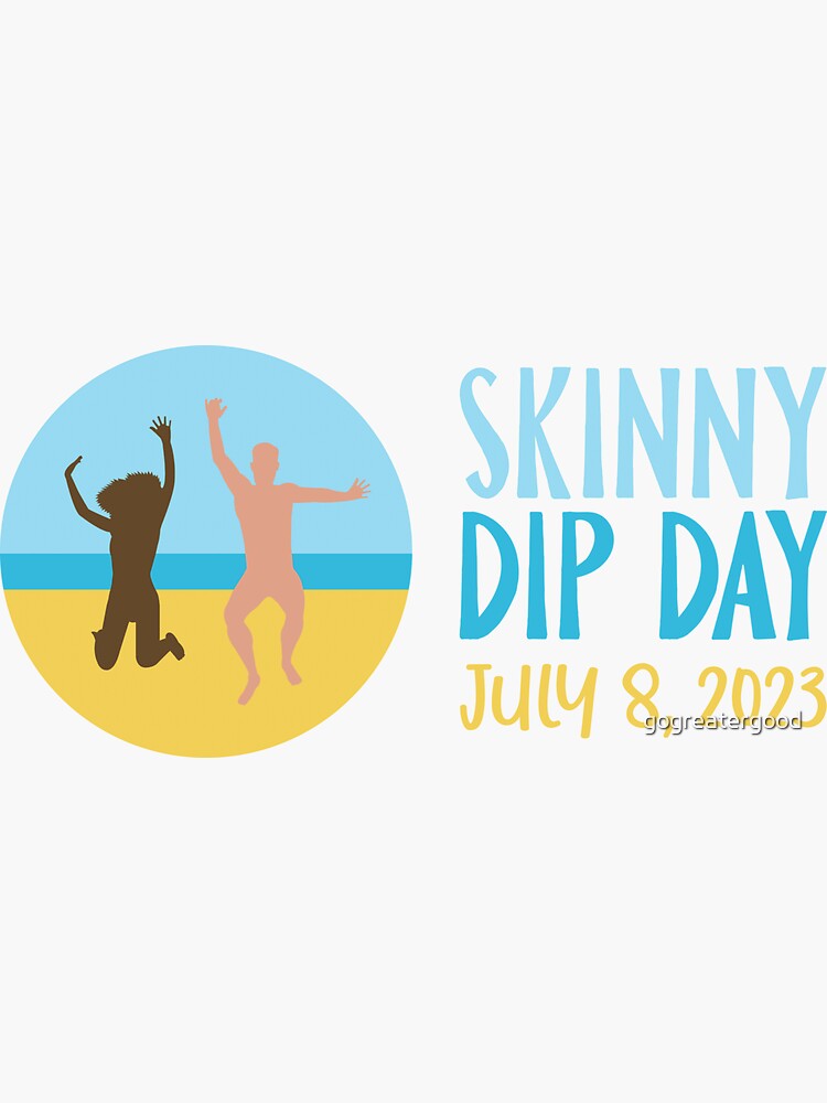 "Skinny Dip Design A" Sticker for Sale by gogreatergood Redbubble