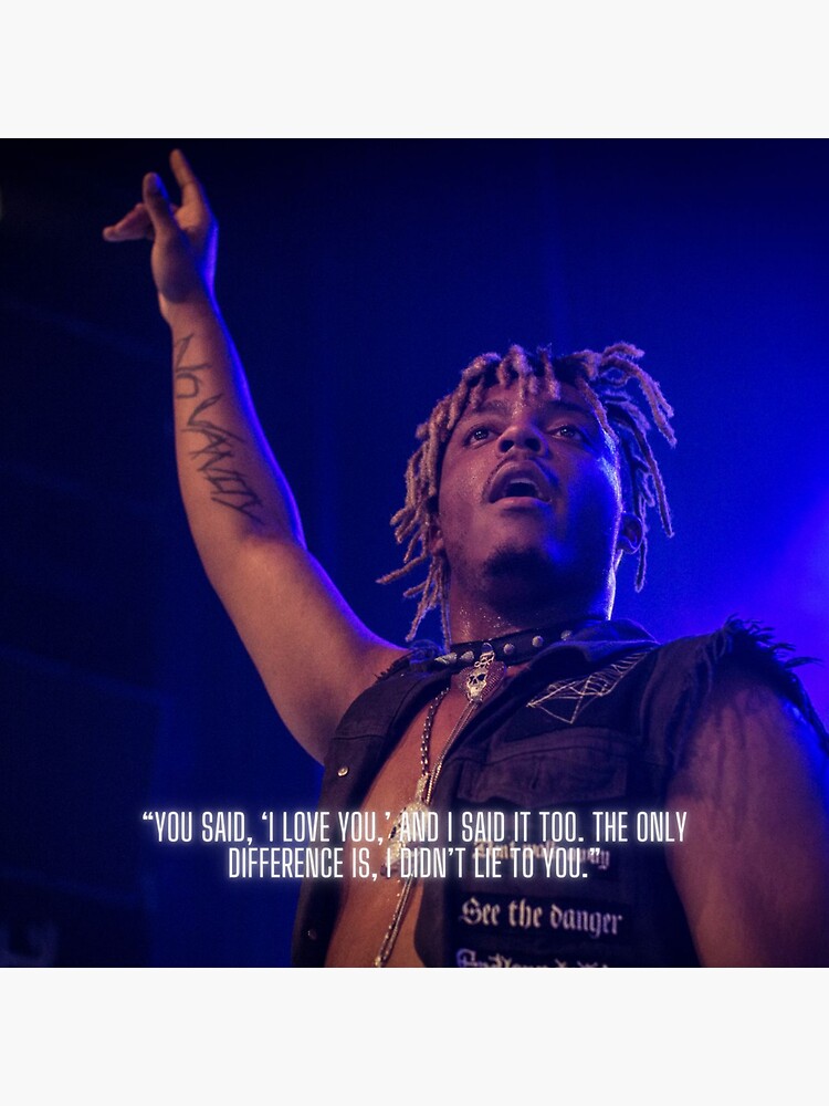 "Juice WRLD quote" Sticker for Sale by CrushHeart Redbubble