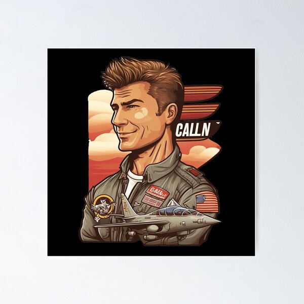 Jake Seresin The Hangman Top Gun Maverick Cartoon Poster for Sale by  QuotesTeesStore